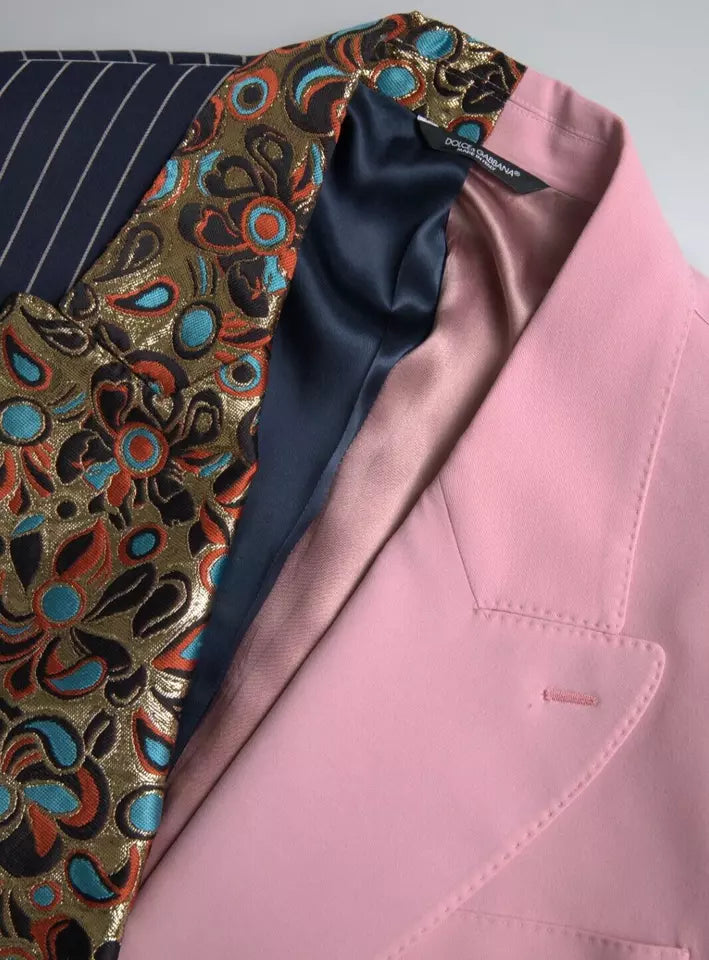 Americana Dolce & Gabbana de sastre de retales multicolor