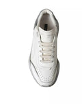 Zapatillas Bajas Dolce & Gabbana Daymaster Blancas y Plateadas