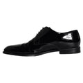 Zapatos de vestir tipo derby para hombre de piel de becerro negra Dolce & Gabbana