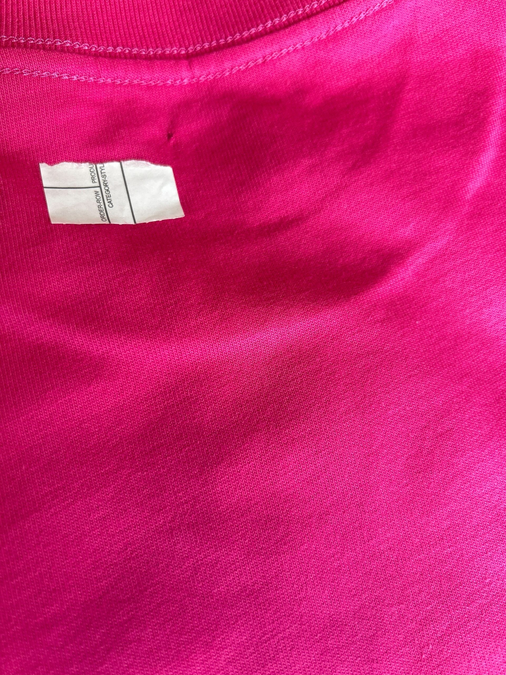 Balenciaga Pink Cotton Crew Neck Short Sleeves Tee T-shirt