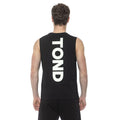 Tond Black Cotton Men's Tank Top