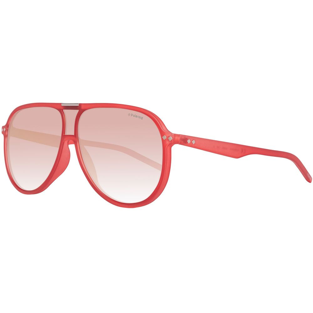Gafas de sol Polaroid de acetato rojo