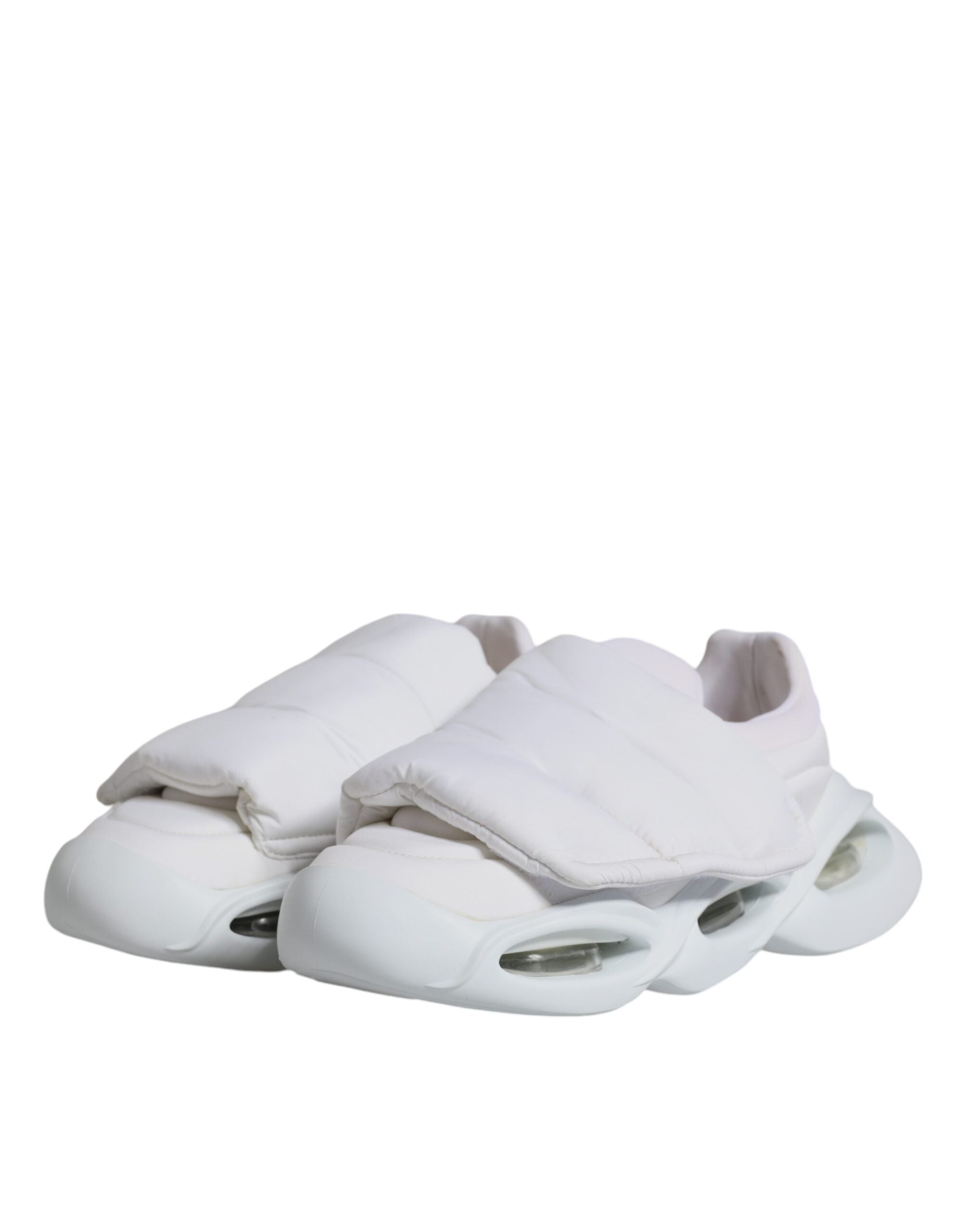 Zapatillas deportivas bajas de tejido acolchado blancas Dolce & Gabbana