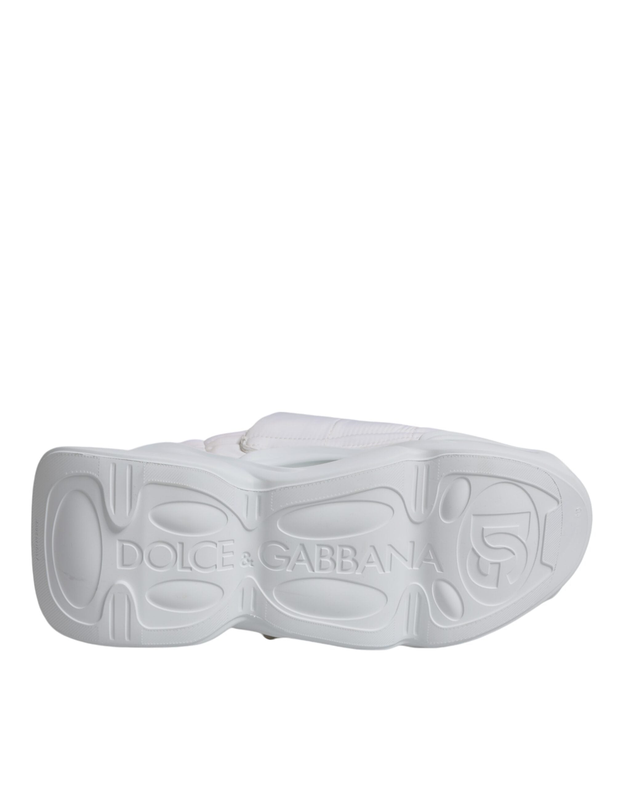 Zapatillas deportivas bajas de tejido acolchado blancas Dolce & Gabbana