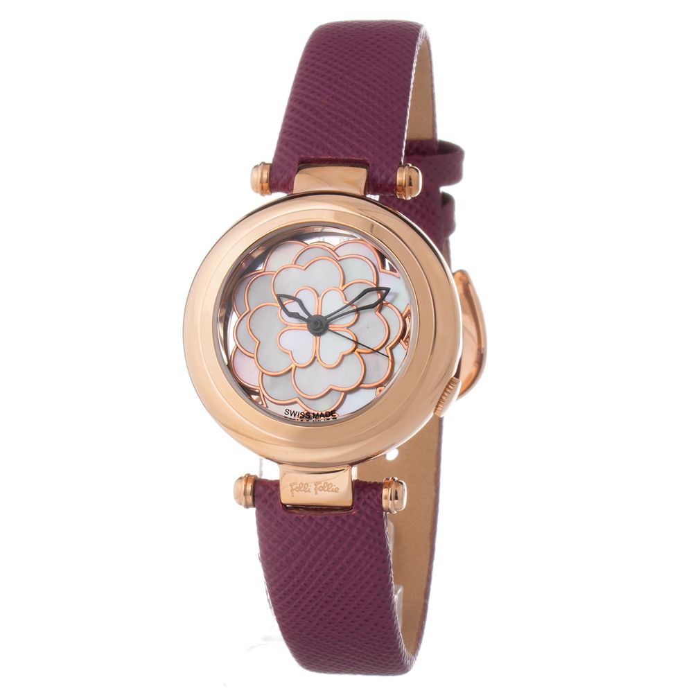 Reloj Folli Follie de cuero morado