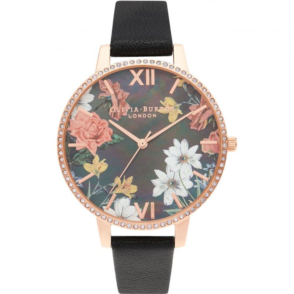 Olivia Burton Black Artificial Leather Watch