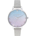 Olivia Burton Reloj de cuero sintético gris