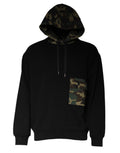 Sudadera con capucha negra de camuflaje de Dolce & Gabbana