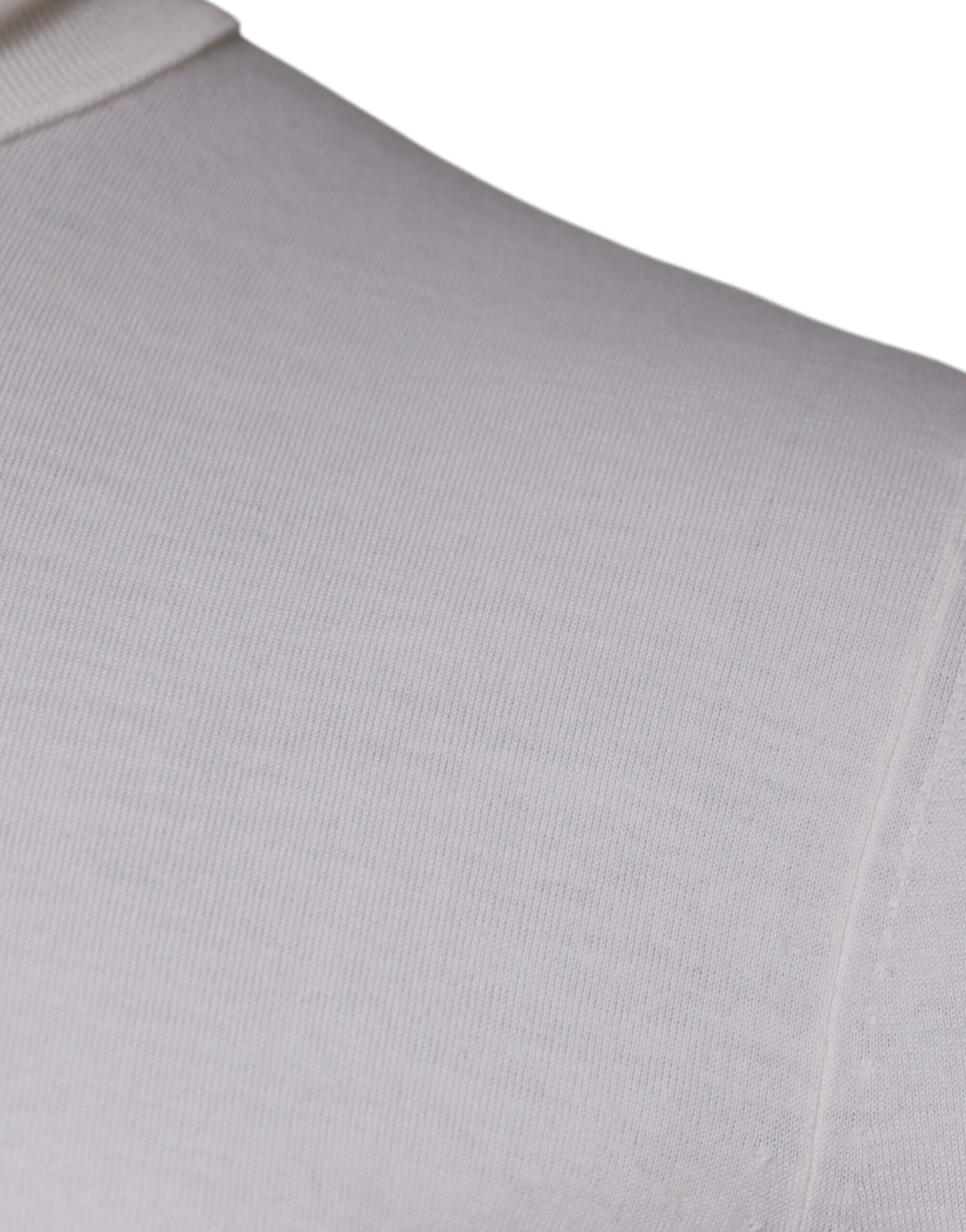 Jersey de cuello alto de manga larga blanco para hombre de Dolce & Gabbana