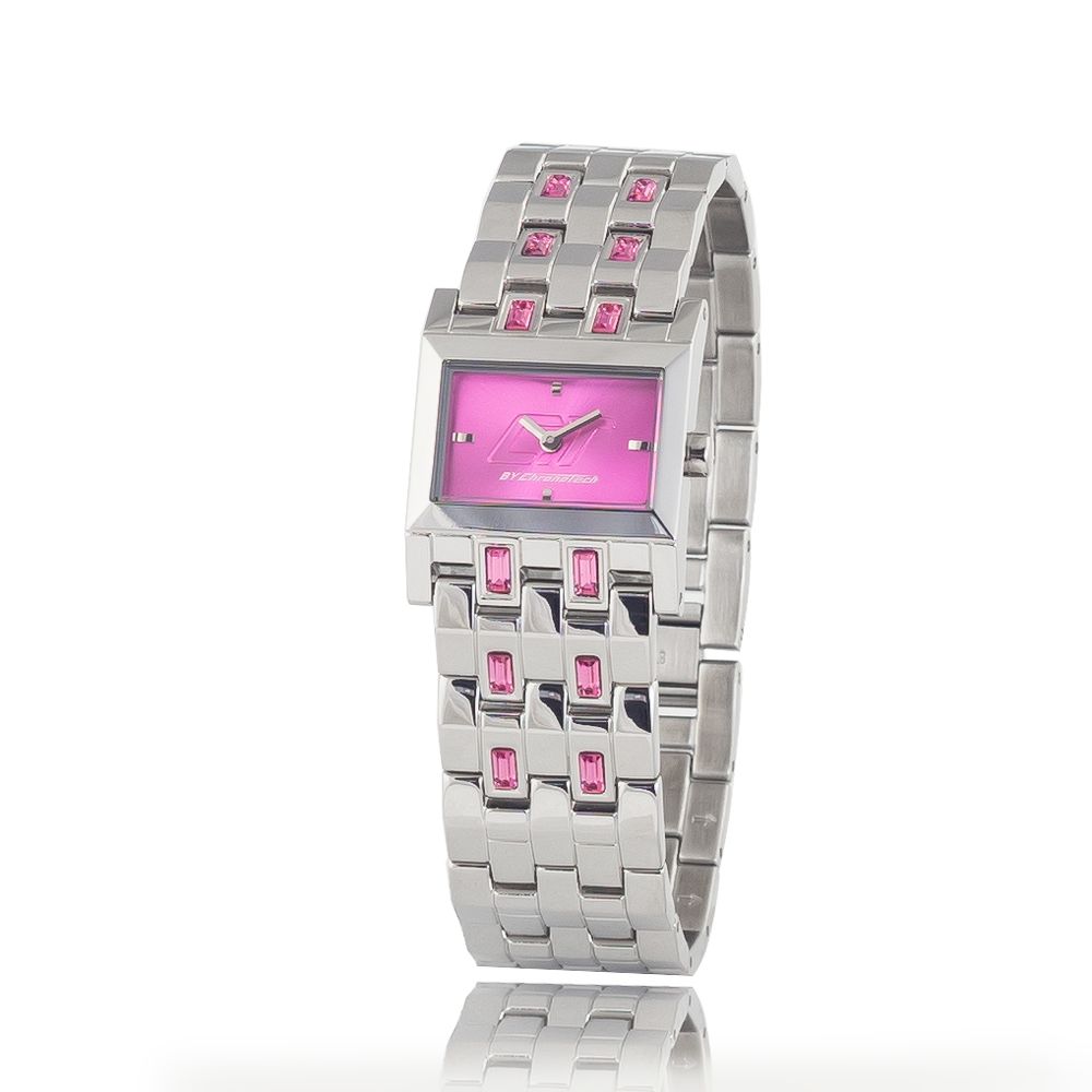 Chronotech Silver Stainless Steel Watch