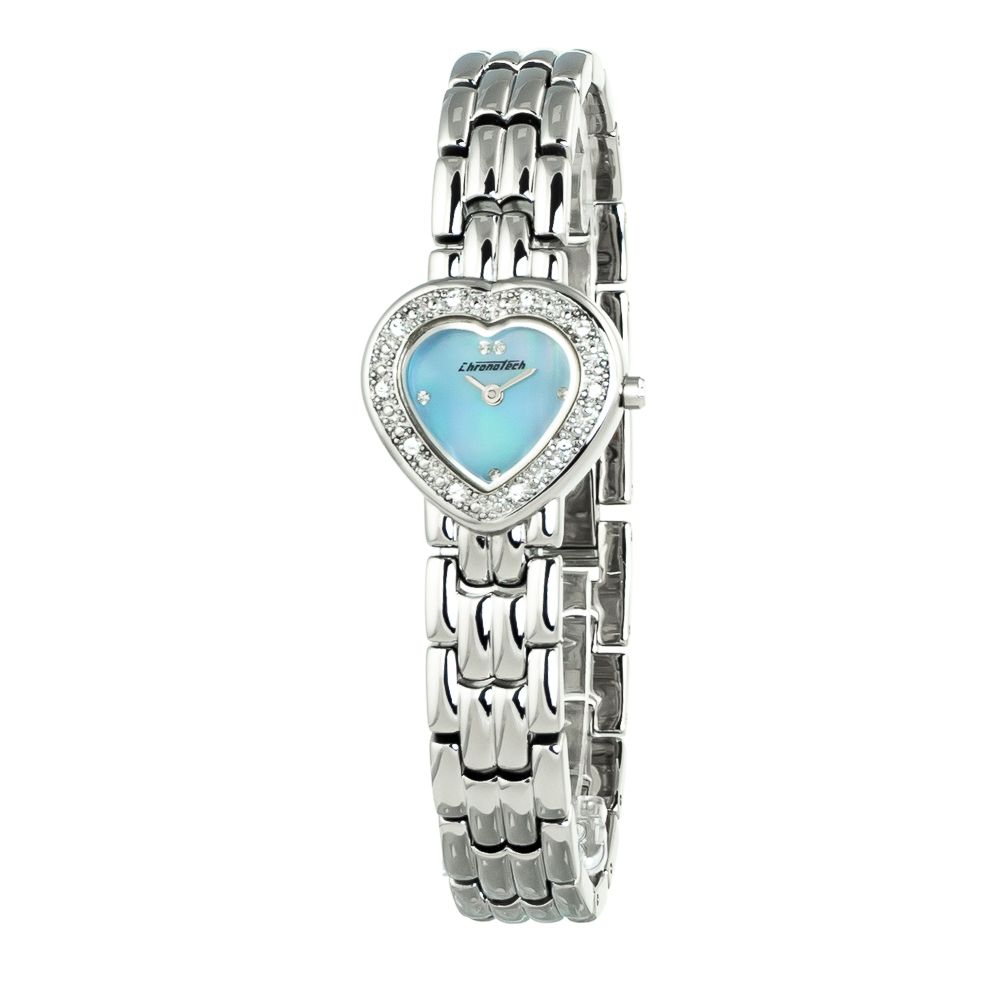 Chronotech Silver Stainless Steel Watch