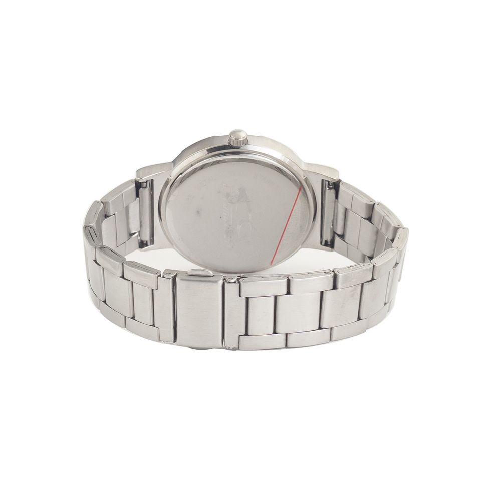 Reloj Chronotech de acero plateado
