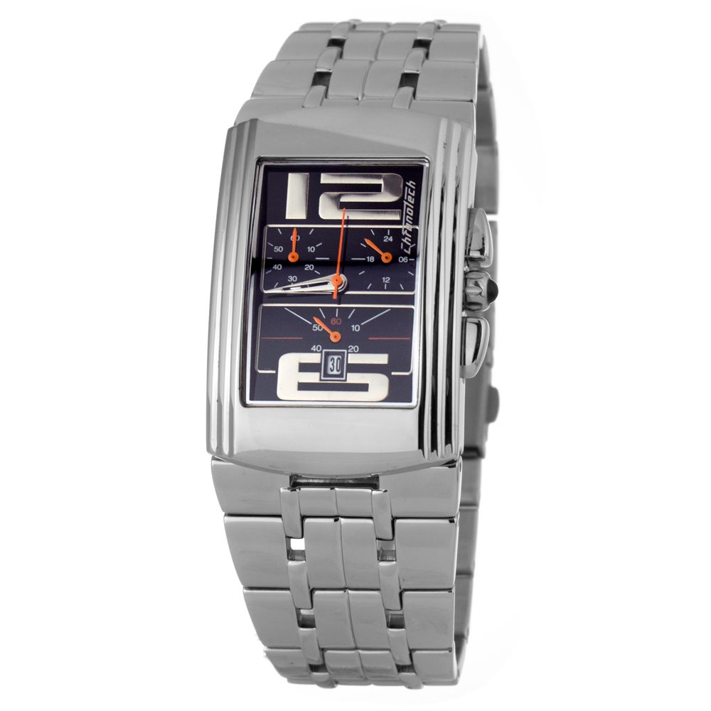 Chronotech Silver Stainless Steel Watch