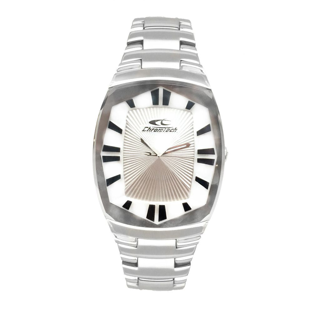 Chronotech Silver Stainless Steel Watch