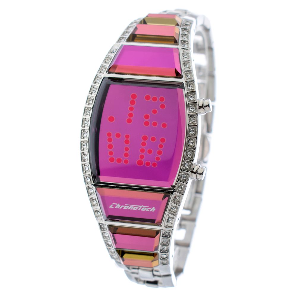 Chronotech Silver Stainless Steel Watch