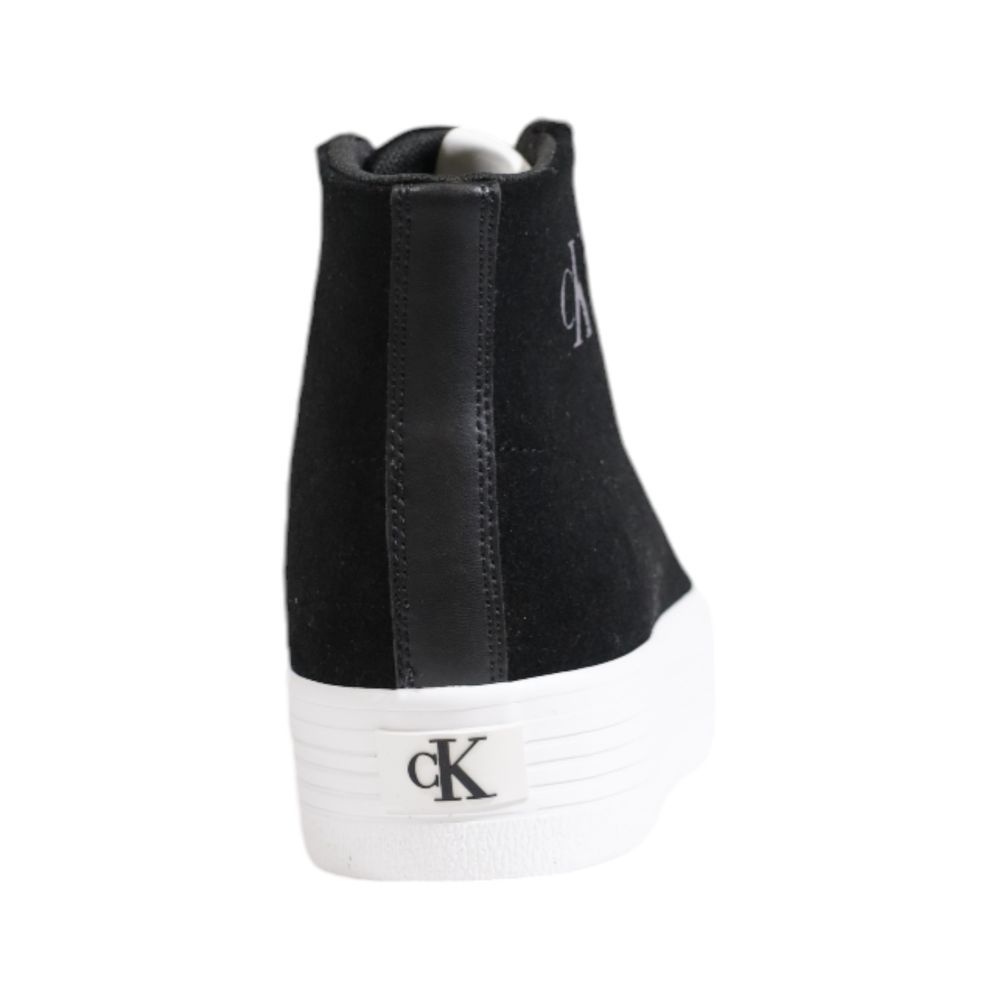 Calvin Klein Jeans Black Suede Leather Sneaker