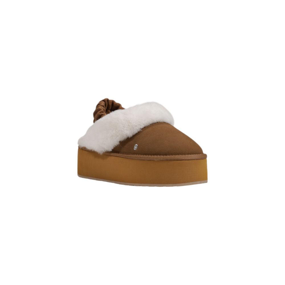 EMU Australia Beige Suede Leather Flat Shoe