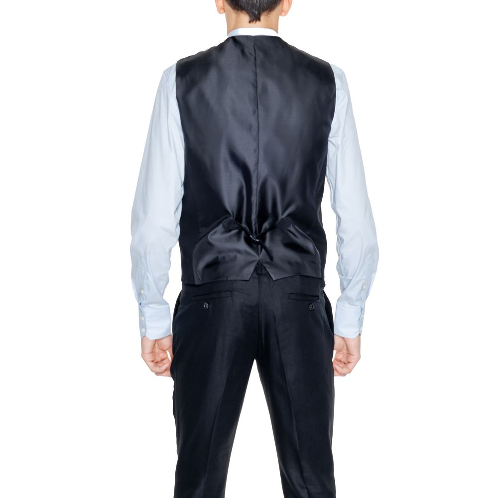 Chaleco de lino negro Antony Morato