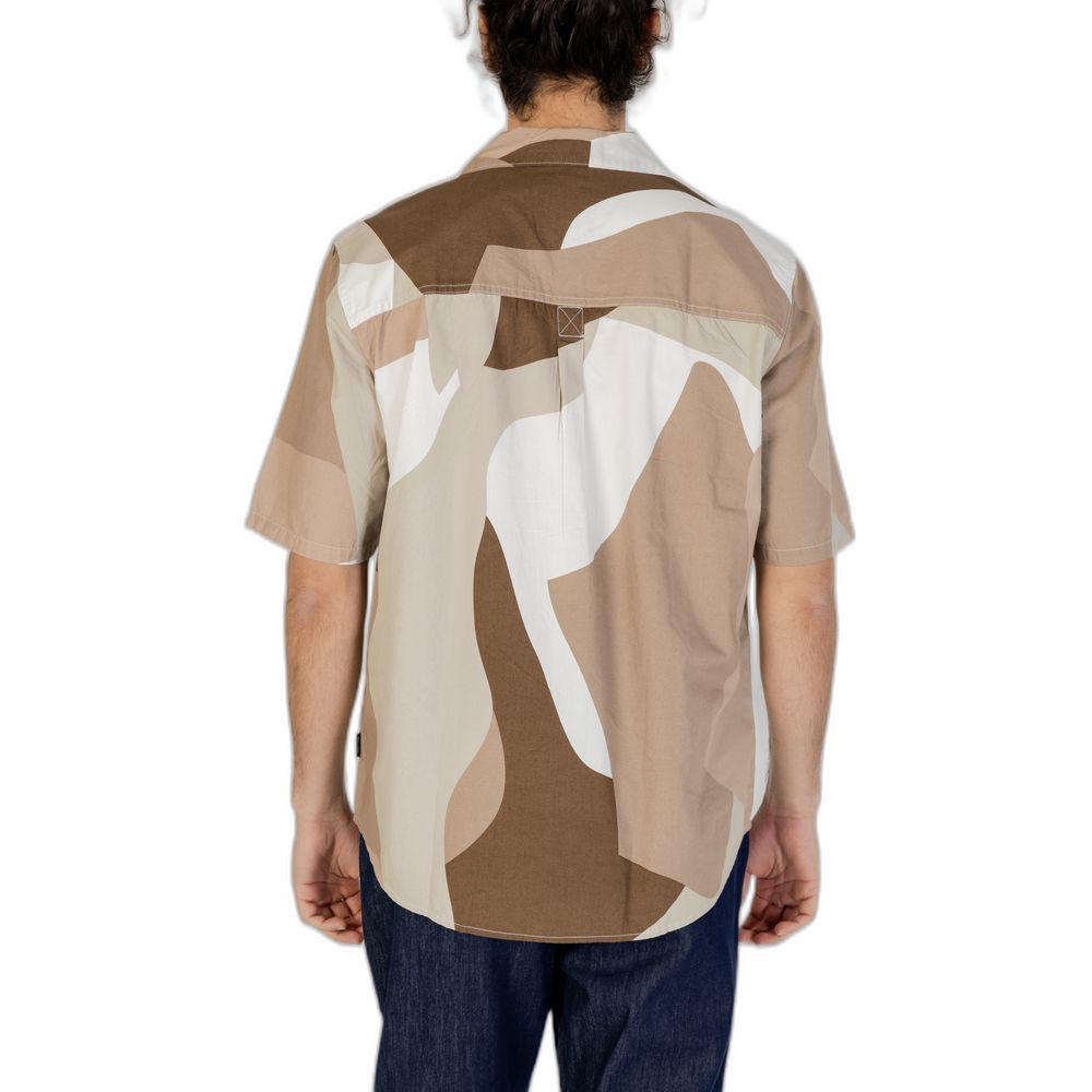 Camisa de algodón marrón Only & Sons
