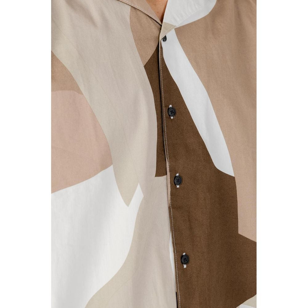 Camisa de algodón marrón Only & Sons