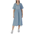B.Young Light Blue Cotton Dress