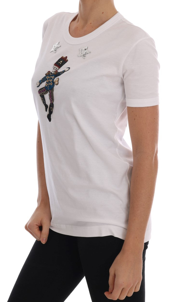 Camiseta de algodón con lentejuelas Cuento de Hadas de Dolce & Gabbana