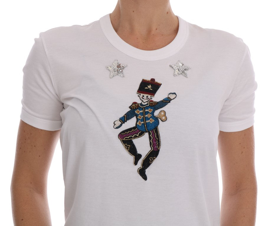 Camiseta de algodón con lentejuelas Cuento de Hadas de Dolce & Gabbana