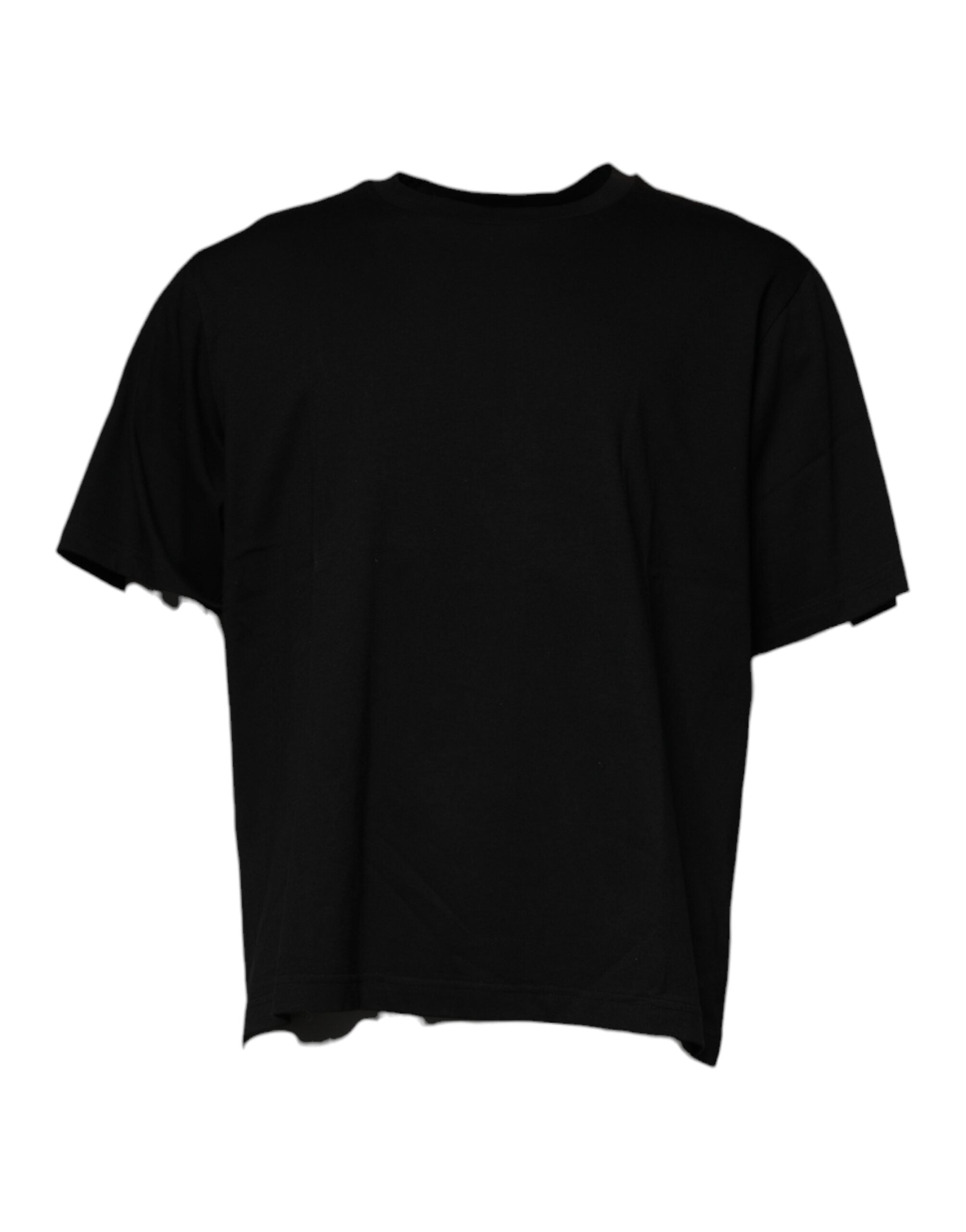 Camiseta de manga corta y cuello redondo negra de Dolce & Gabbana