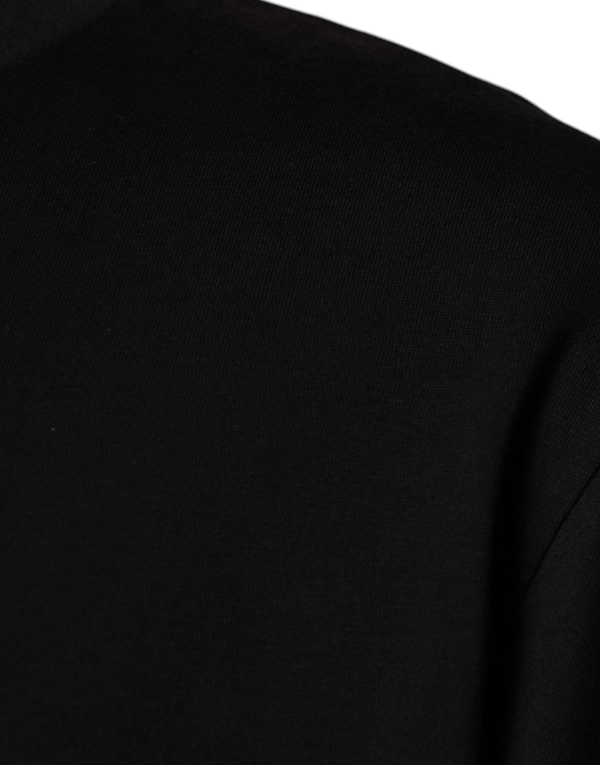 Camiseta de manga corta y cuello redondo negra de Dolce & Gabbana