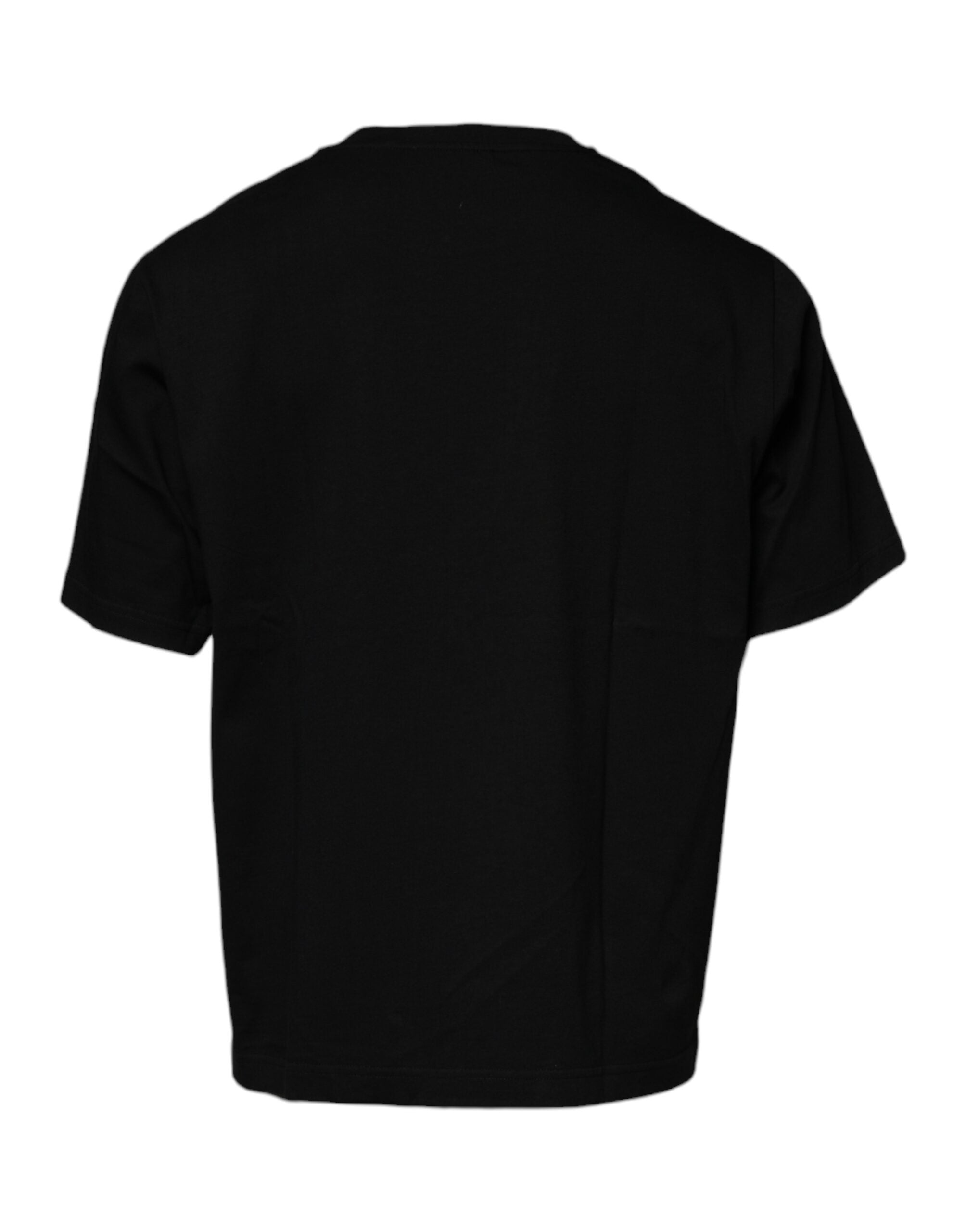 Camiseta de manga corta y cuello redondo negra de Dolce & Gabbana