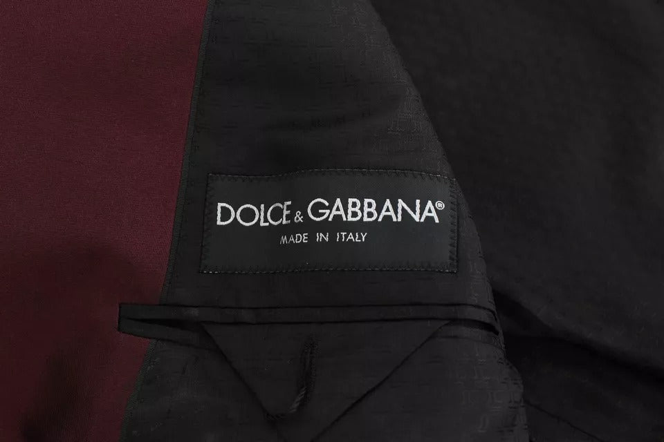 Traje de chaleco entallado de 3 piezas a rayas multicolor de Dolce & Gabbana para pasarela