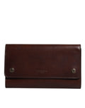 Dolce & Gabbana Brown Leather Logo Embossed Crossbody Bag