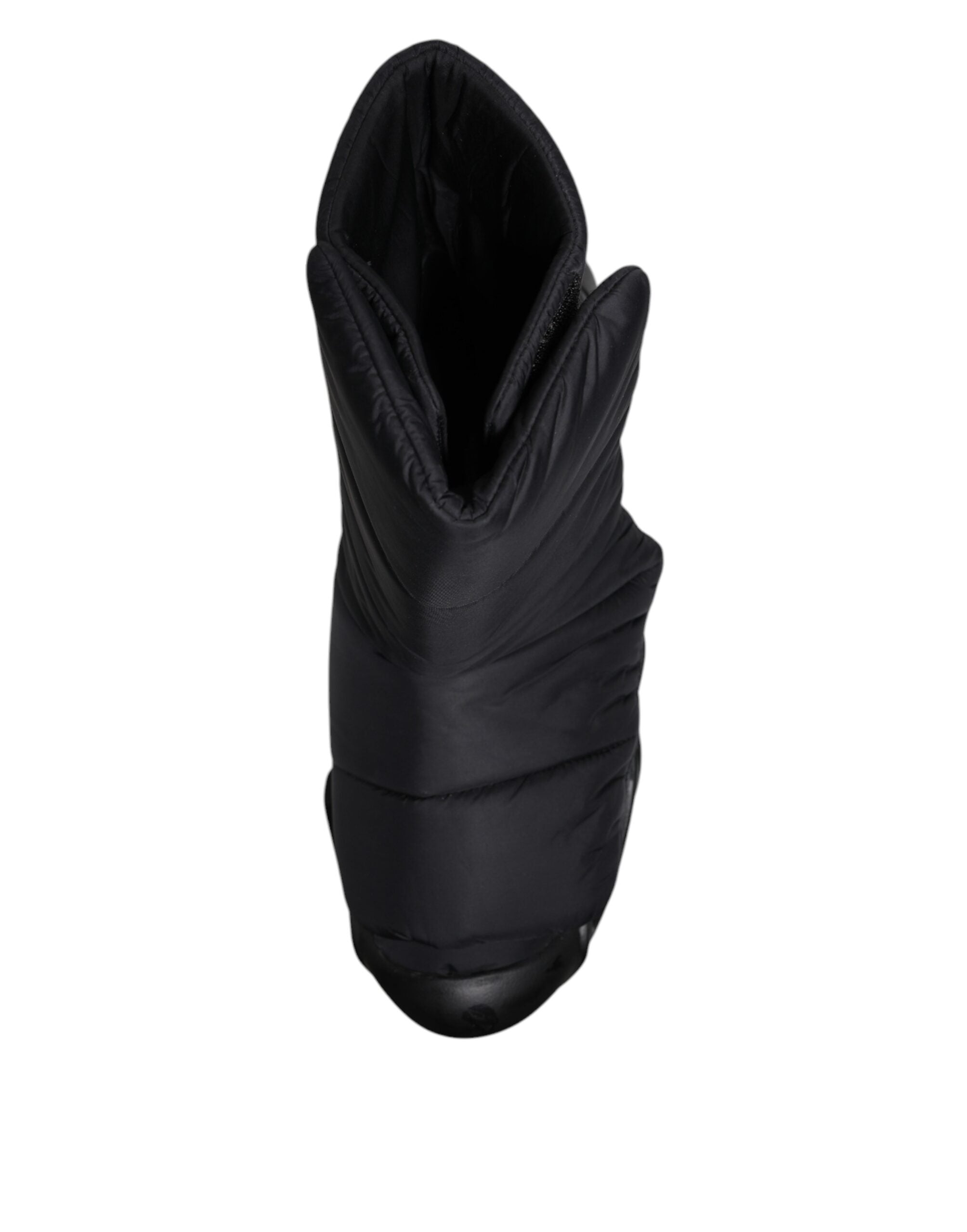 Dolce & Gabbana Zapatillas sin cordones negras con diseño acolchado de ondas