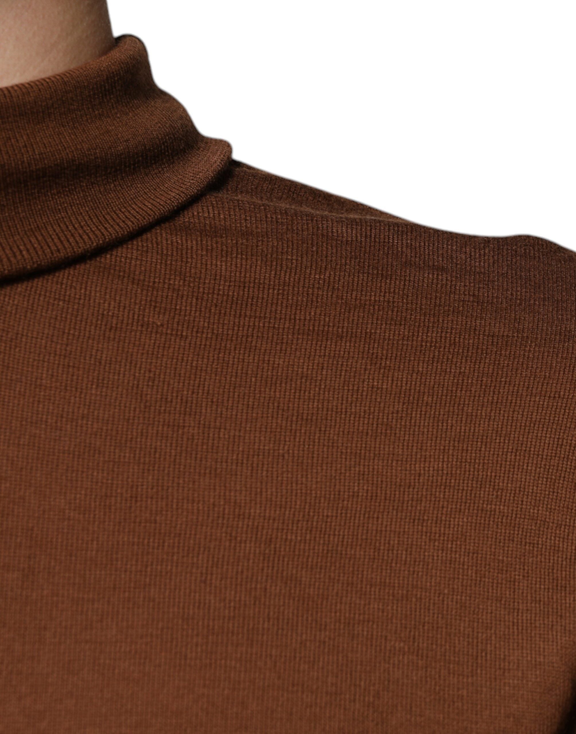 Jersey de cuello vuelto Dolce & Gabbana de cachemir marrón