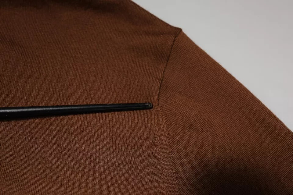 Jersey de cuello vuelto Dolce & Gabbana de cachemir marrón