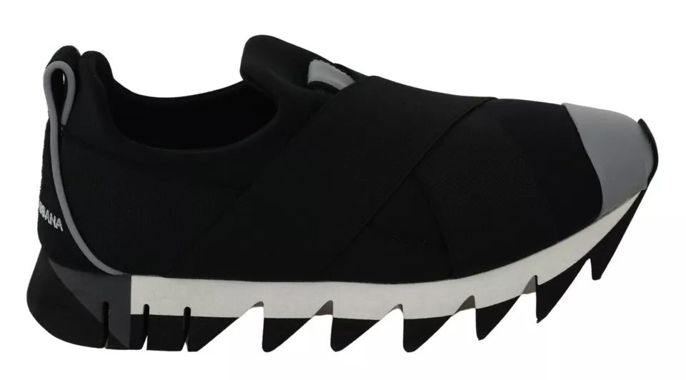 Zapatillas elásticas de neopreno negras Shark de Dolce & Gabbana