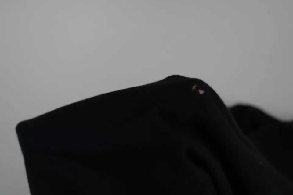 Sudadera de cuello redondo de cachemir negro de Dolce & Gabbana