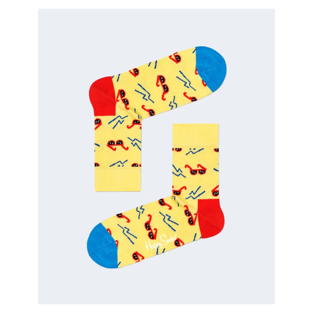 Happy Socks Yellow Cotton Tights & Sock