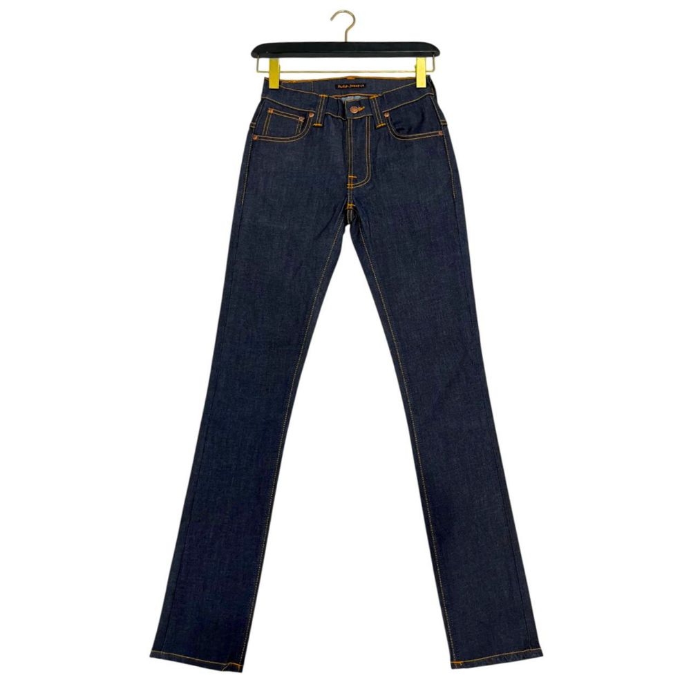Jean en coton bleu Nudie Jeans pour femme