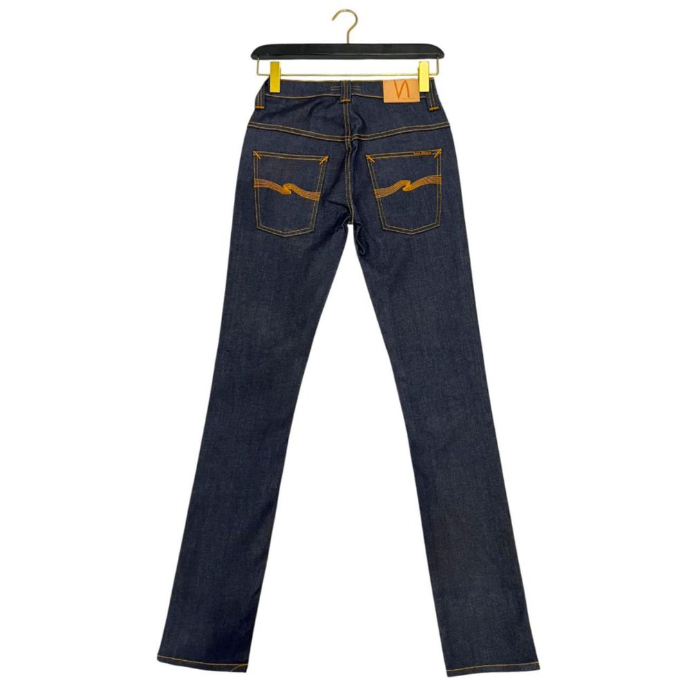 Jean en coton bleu Nudie Jeans pour femme