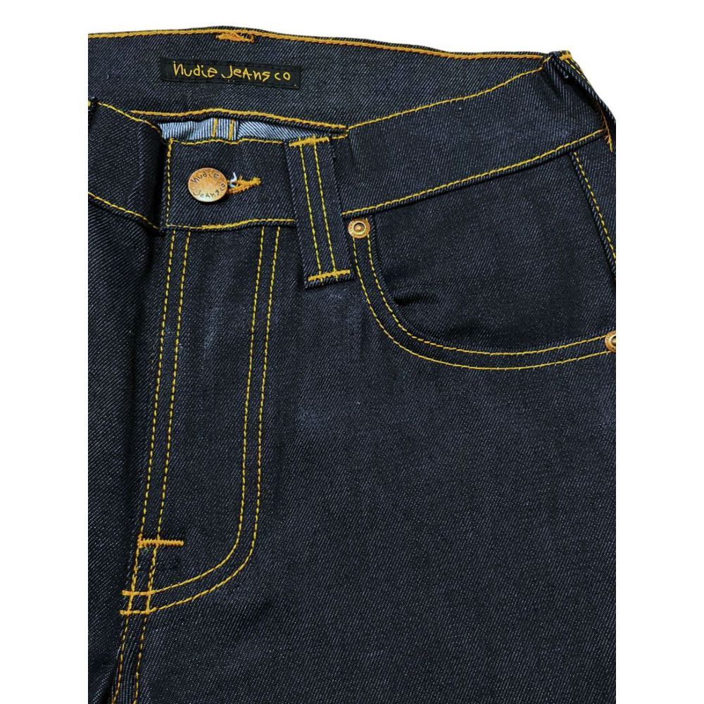 Jean en coton bleu Nudie Jeans pour femme