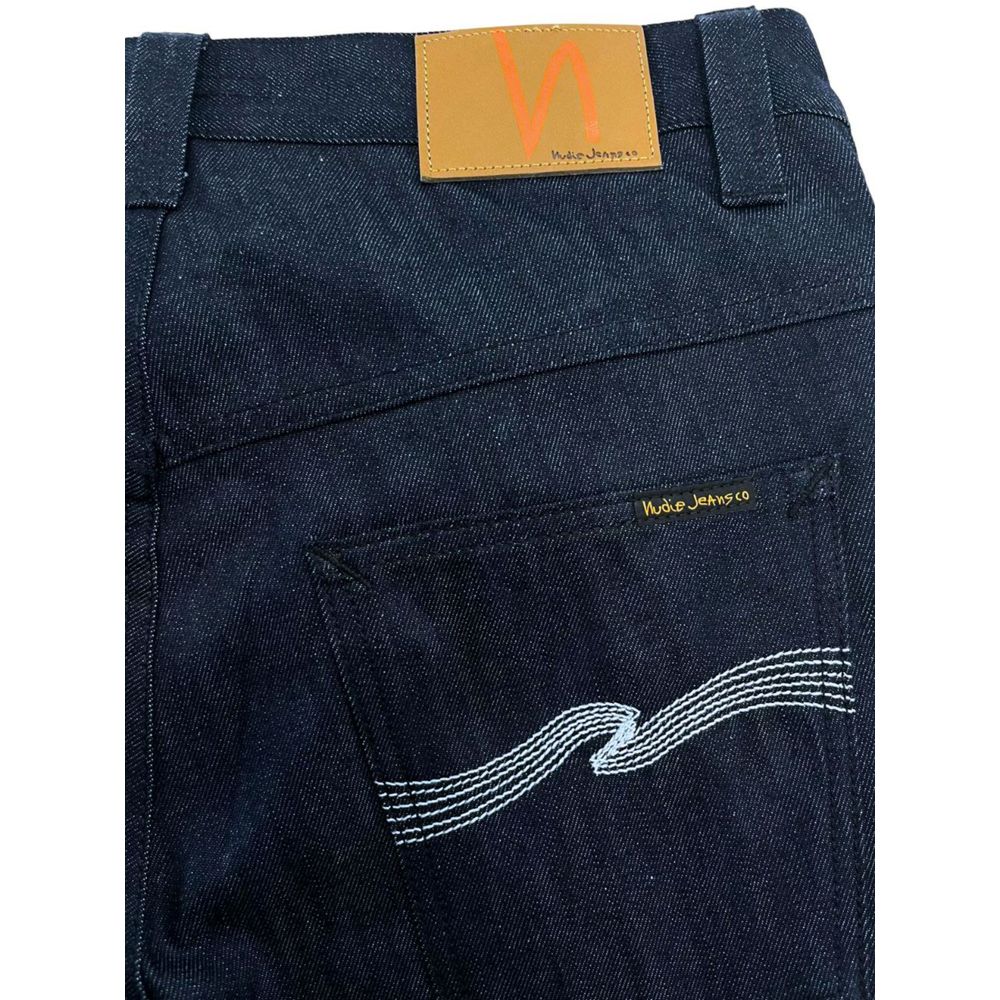 Nudie Jeans Jean Homme en Coton Bleu