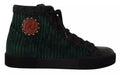 Zapatillas Altas de Pana Verde Dolce & Gabbana Zapatos Casuales para Hombre