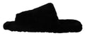 Dolce & Gabbana Zapatos Planos Sandalias de Hombre de Piel Sintética de Poliéster Negro