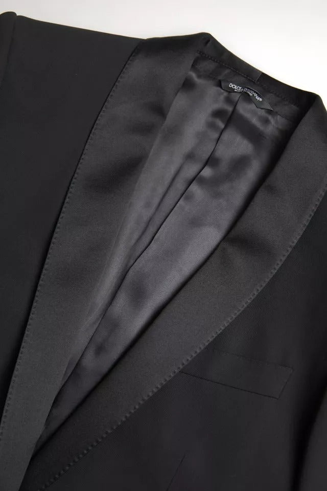 Dolce & Gabbana Blazer MARTINI de lana negro de botonadura sencilla