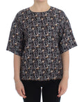 Dolce & Gabbana Enchanted Sicily Silk Blouse with Key Print