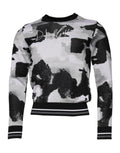 Suéter de hombre Dolce & Gabbana de cuello redondo con camuflaje multicolor