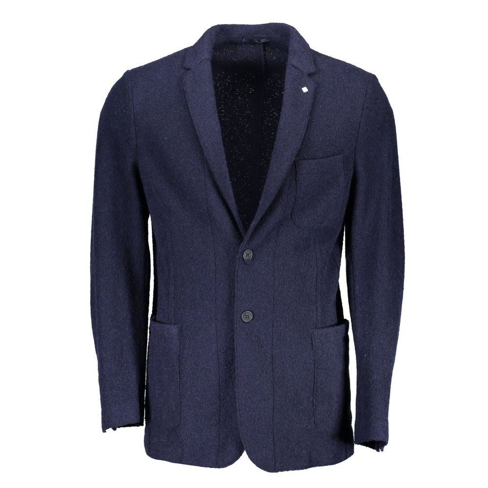 Gant Blue Wool Blazer Jacket