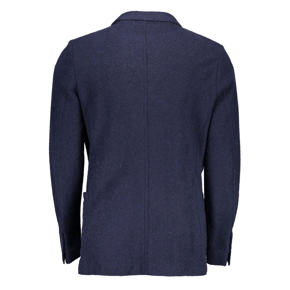 Gant Blue Wool Blazer Jacket