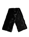 Bufanda con cuello de chal de piel negra Dolce & Gabbana